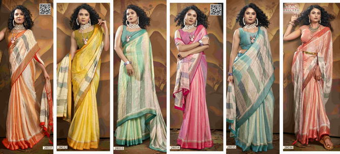 Urisha Vol 2 By Vallabhi Printed Designer Brasso Sarees Suppliers In Mumbai
